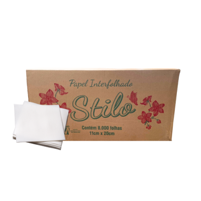 Guardanapo de Papel Interfolhado Stilo 8000 Folhas